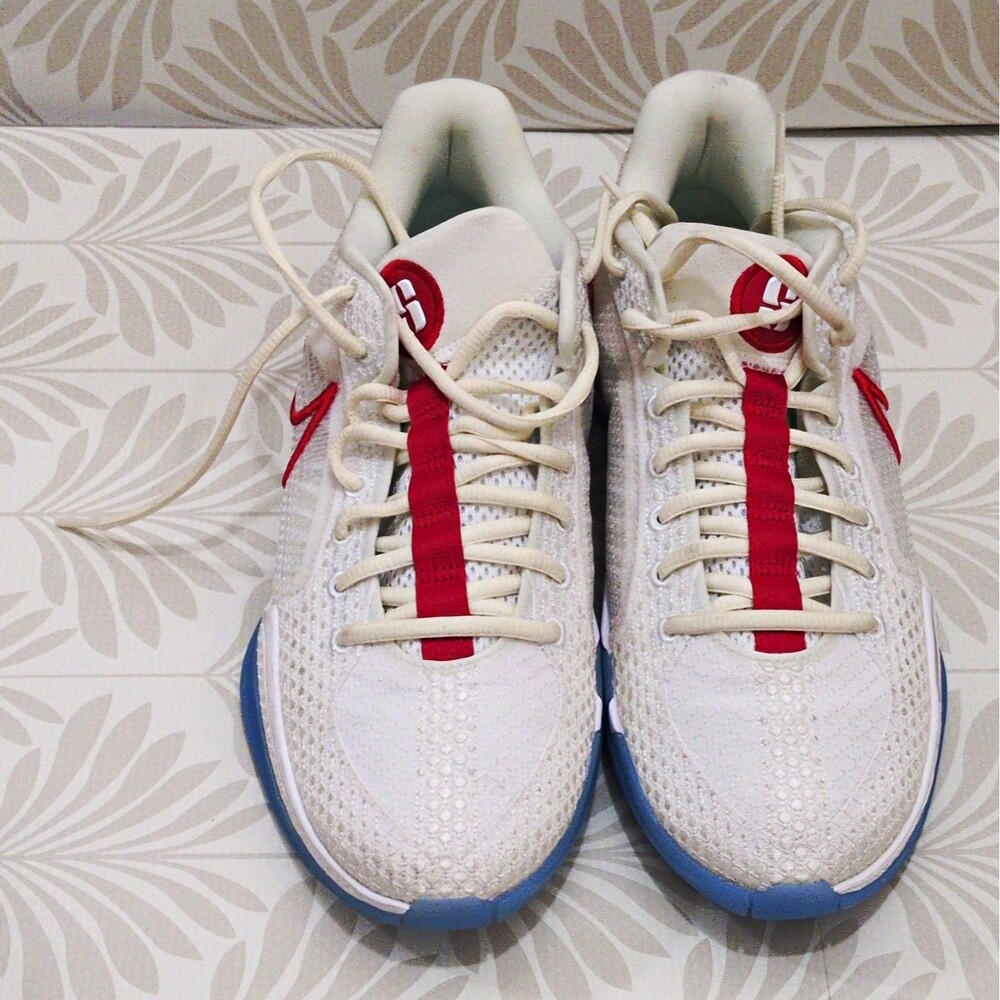 Nike Sabrina 1 by you Womens low Basketball Sneakers White/Red/Blue FJ4036-900